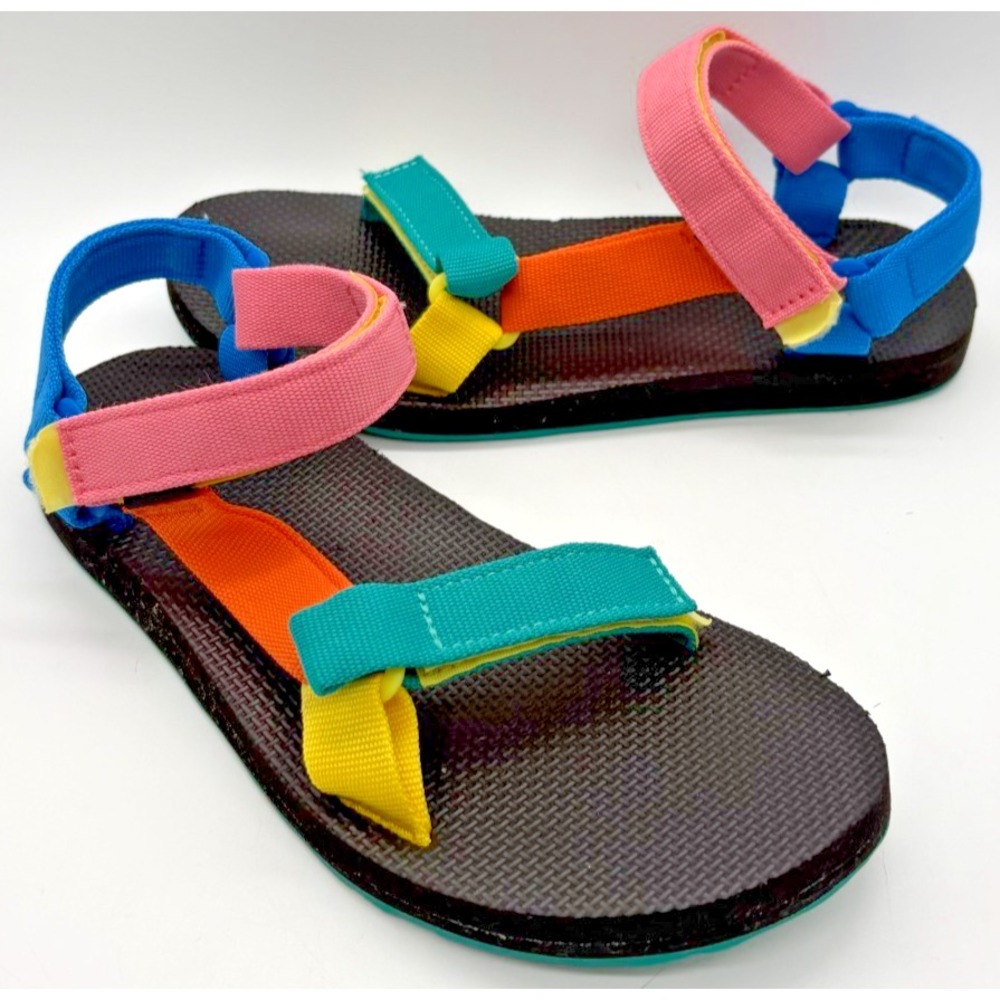 Teva Original Universal Women's 9 90s Multi Colorblock Sandals 1003987 SMU